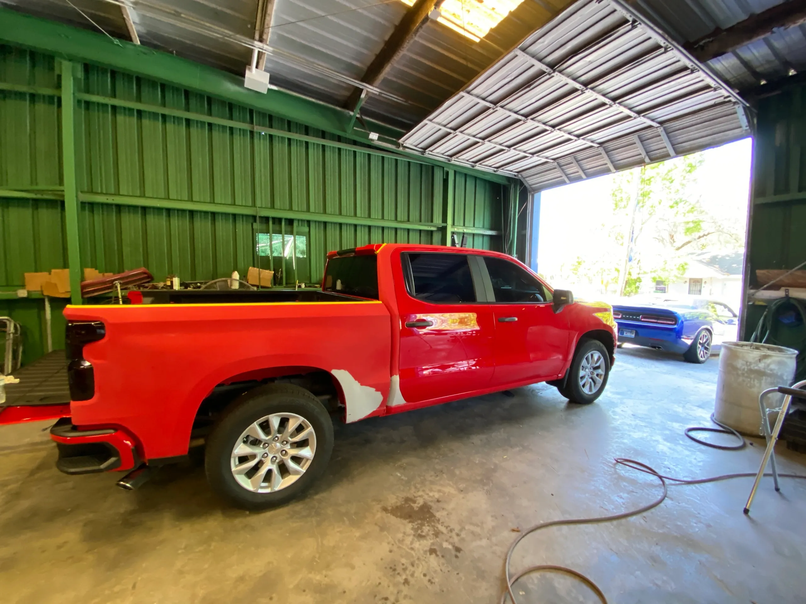 Before side panel damage on vehicle - Citrus Park