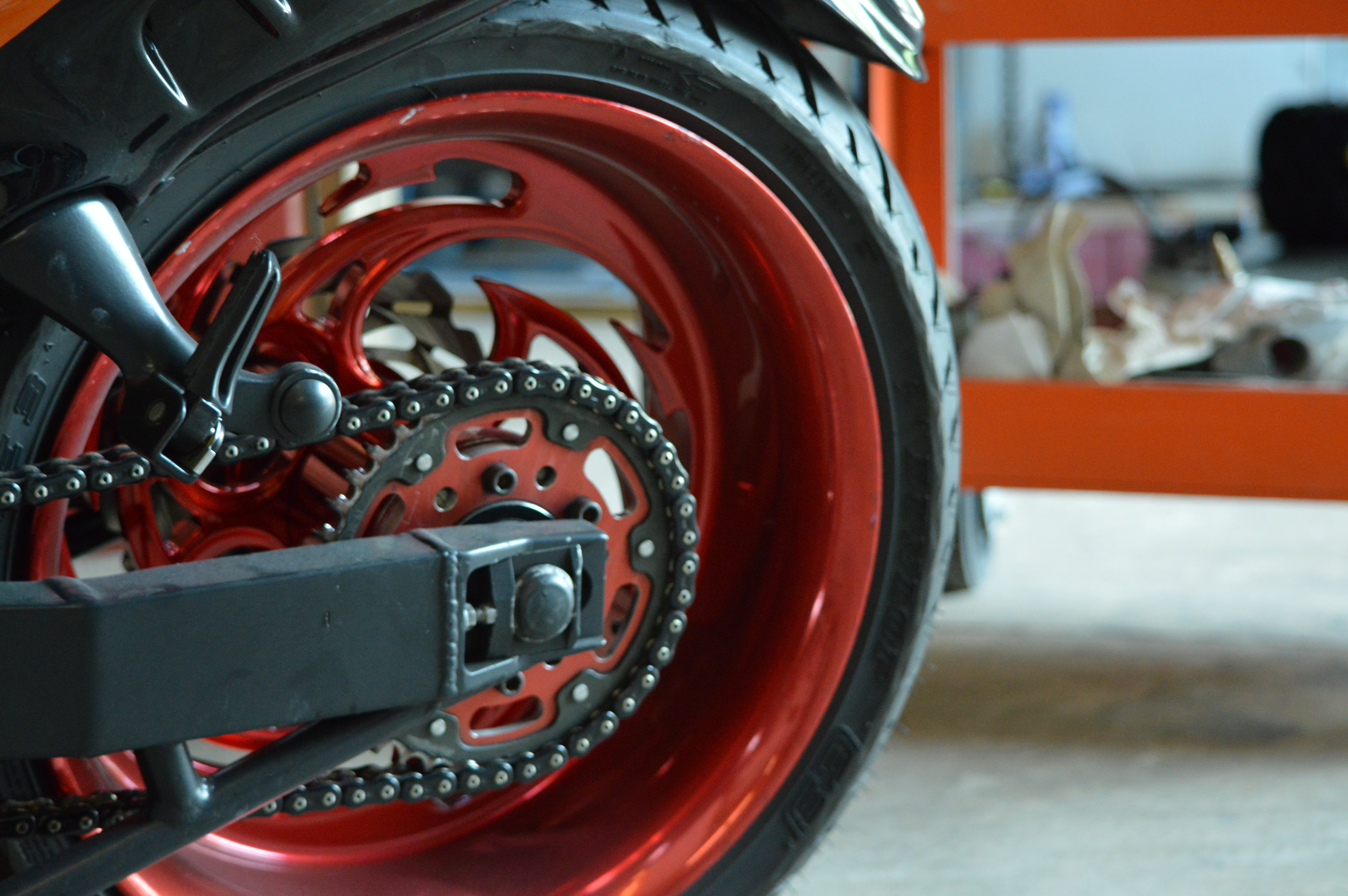 Shop bay view with powder coat partnership - Lutz FL